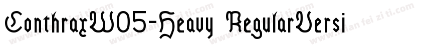 ConthraxW05-Heavy RegularVersion 1字体转换
